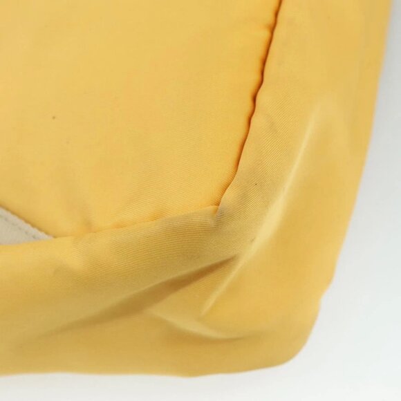 PRADA Hand Bag Nylon Yellow - Picture 9 of 15
